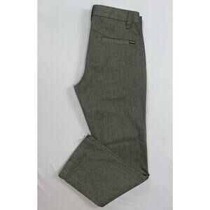 Volcom Men's Vmonty Flat Front Chino Skate Pants. Heather Gray, 29X30. Runs Big